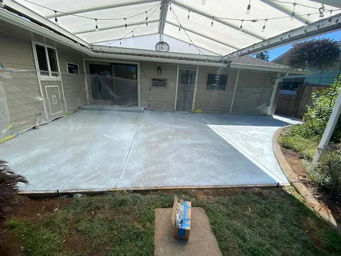 Concrete driveway project in Canberra